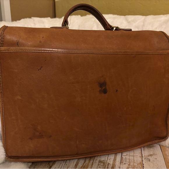 Classic Coach Vintage Brown Leather briefcase - Picture 4 of 15